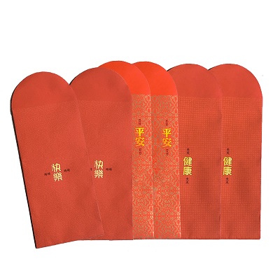 我為你祝福 燙金紅包袋6入｜健康、平安、快樂